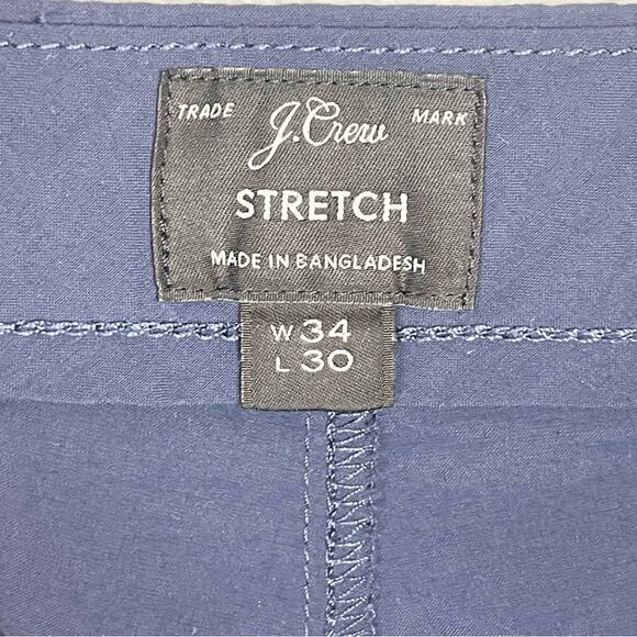 J. Crew 770 Stretch Chino Casual Pants Flat Front Men’s size 34 Blue - Picture 4 of 8